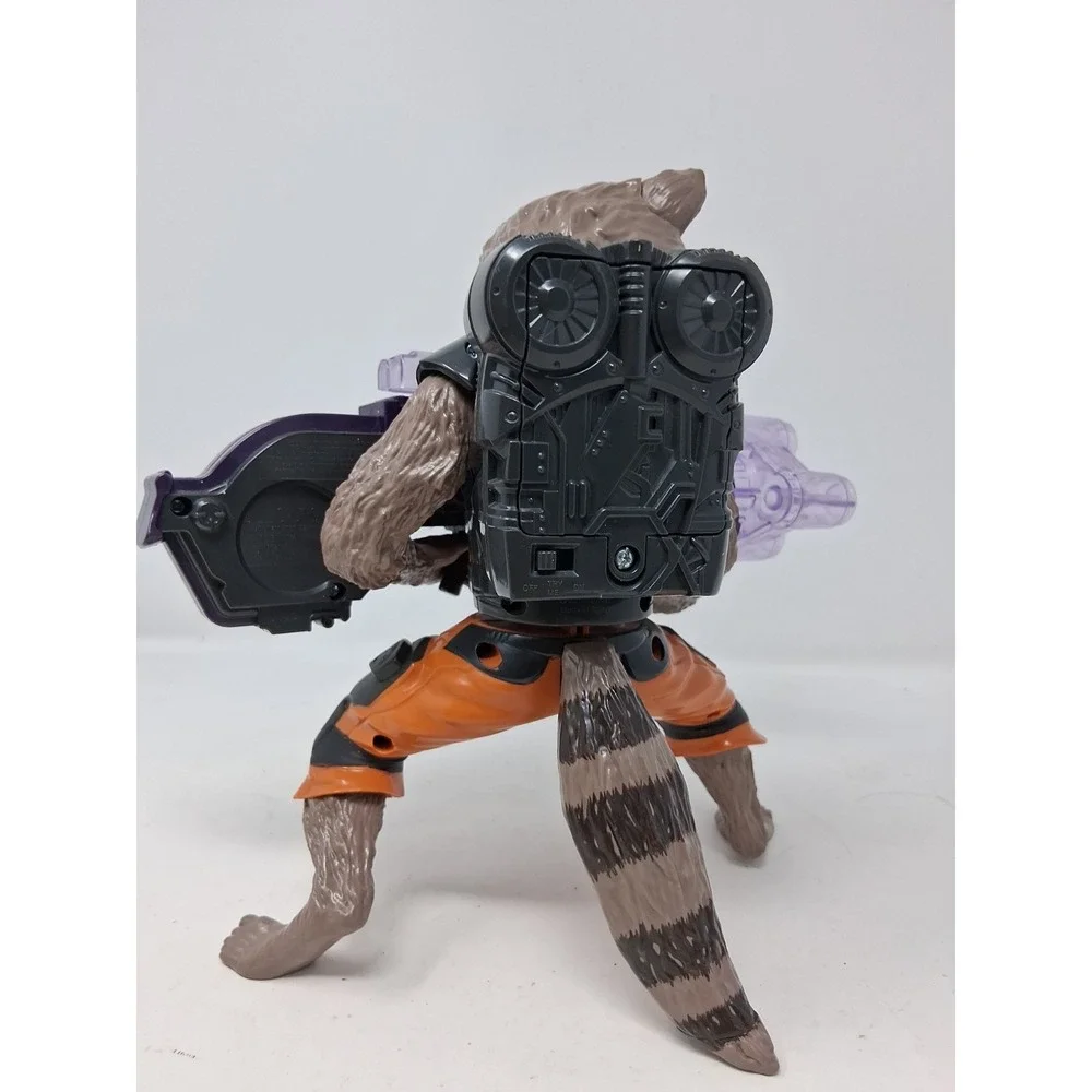Marvel Guardians of the Galaxy Rocket Raccoon Talks and Moves Works Great. V